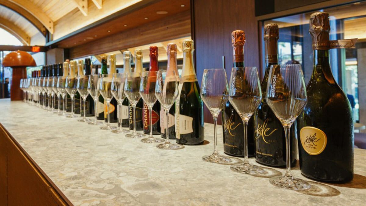 Botellas Domaine Chandon para encajadoras